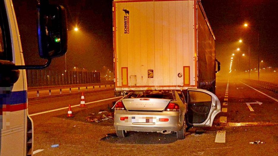 Wypadek na autostradzie A4