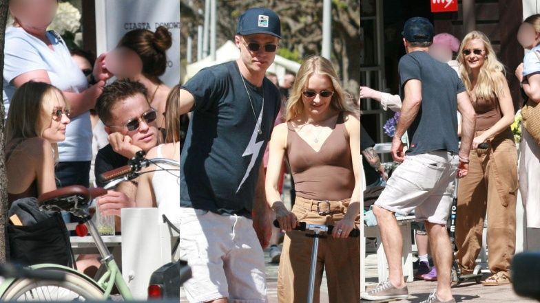 Maciej Zakościelny i Sara Janicka śmigają po Sopocie na desce i hulajnodze. Wpadli też do kawiarni ze znajomymi. Aż miło popatrzeć? (ZDJĘCIA)