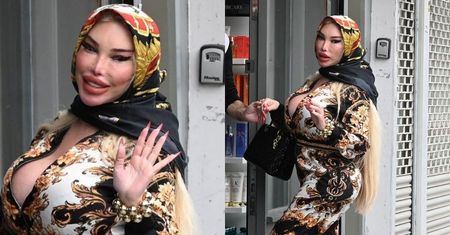 Wystylizowana na matrioszkę Jessica Alves i jej pokaźny biust odwiedzają fryzjera