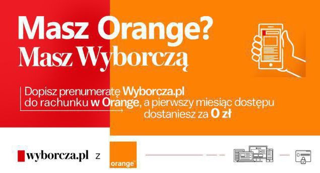 Opłaty za subskrypcję cyfrową „Gazety Wyborczej” można doliczać do rachunku w Orange