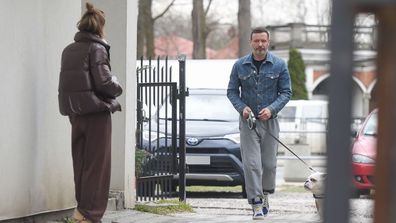 Małgorzata Rozenek i Radosław Majdan z Georgem u weterynarza