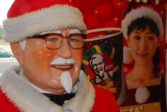 Japończycy w czasie świąt uwielbiają zajadać się kurczakiem z KFC
