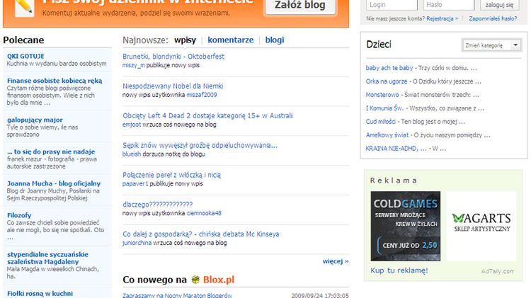 Nowa wersja platformy blogowej Blox.pl 1