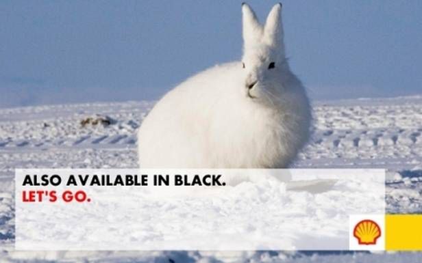 Jedna z fałszywych reklam Shella (Fot. ArcticReady.com)