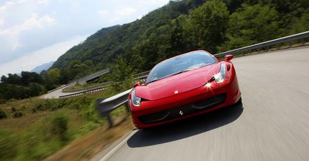 Ferrari 458 Italia na zielono