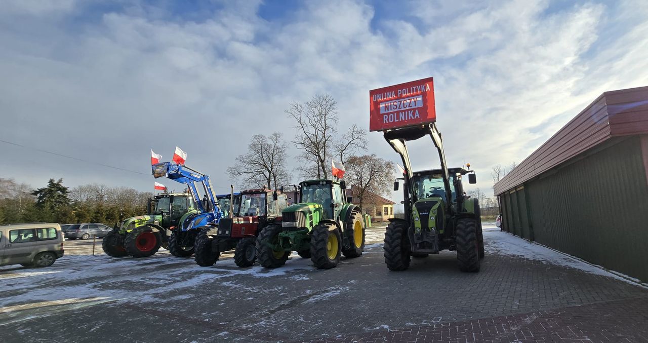 Protest rolników w Bielsku 