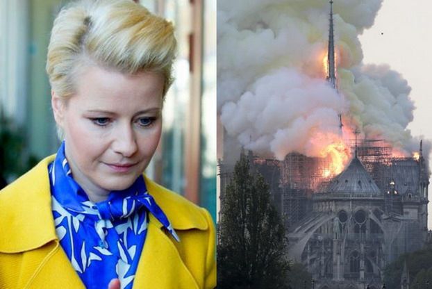 Pożar katedry Notre Dame. Małgorzata Kożuchowska komentuje, odpowiada jej... Andrzej Duda: "Łączę się z Panią serdecznie w żalu"
