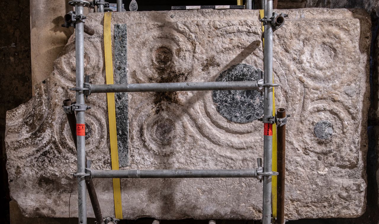 A historic altar rediscovered in the church of holy sepulchre, Jerusalem