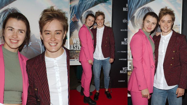 Katarzyna Zillmann z partnerką na premierze filmu 