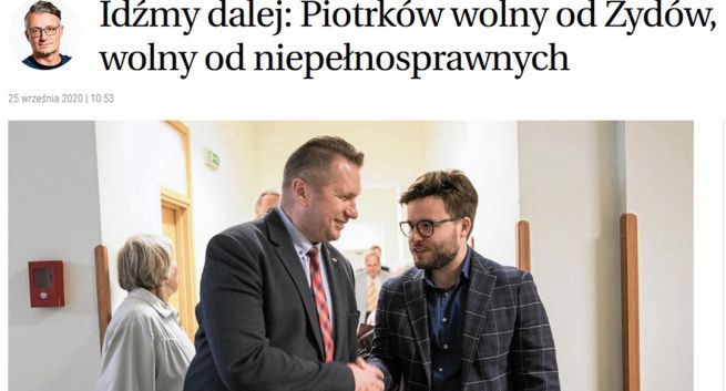 "Gazeta Wyborcza" po krytyce usunęła z internetu felieton Głuchowskiego o akcji aktywisty LGBT
