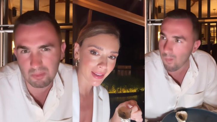 Klaudia Halejcio psioczą z narzeczonym Oskarem na małże 