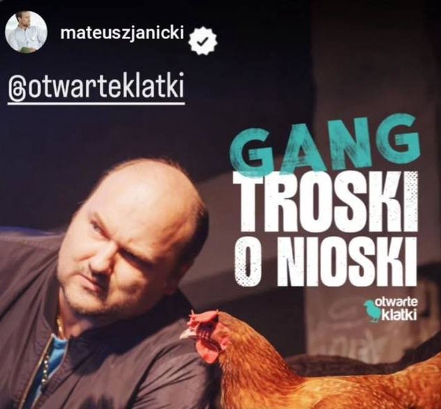 Wpis Mateusza Janickiego na Instagramie