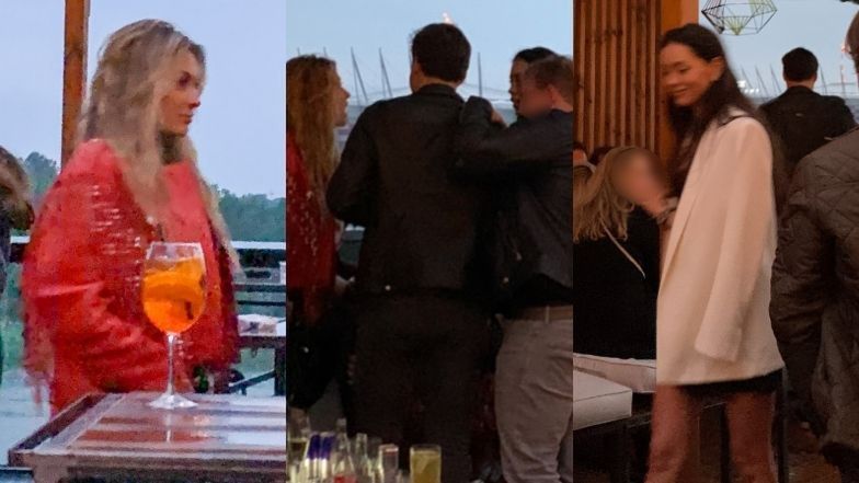 Marcelina Zawadzka i Edyta Zając imprezują w warszawskiej knajpce