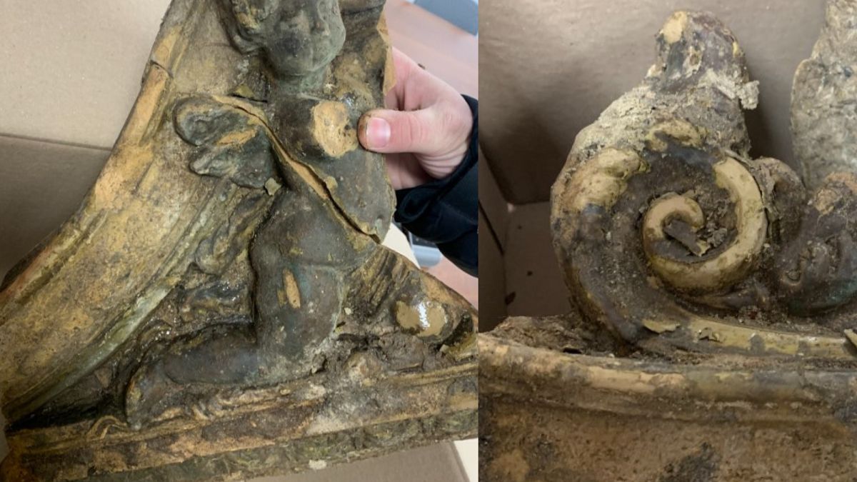 Znalezisko wykopane podczas prac na terenie Dworca Zachodniego w Warszawie. 