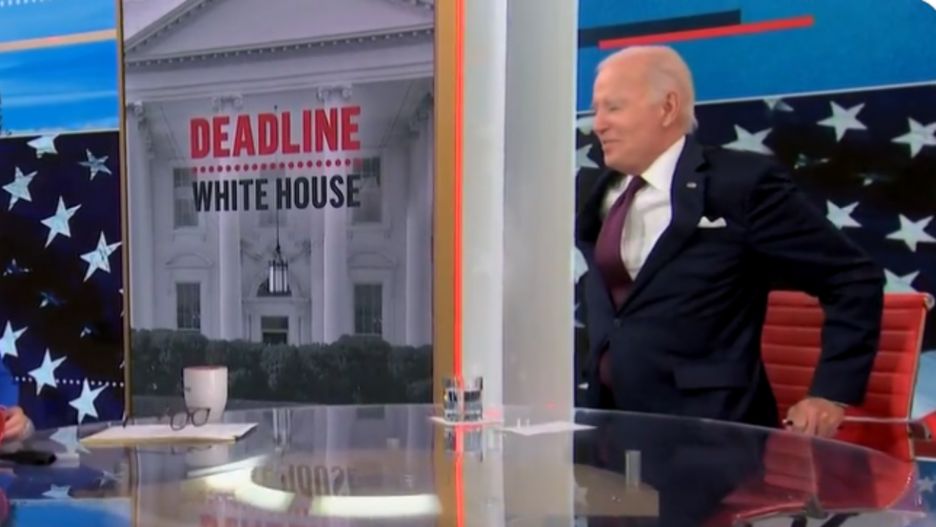 Biden miał problem z opuszczeniem studia