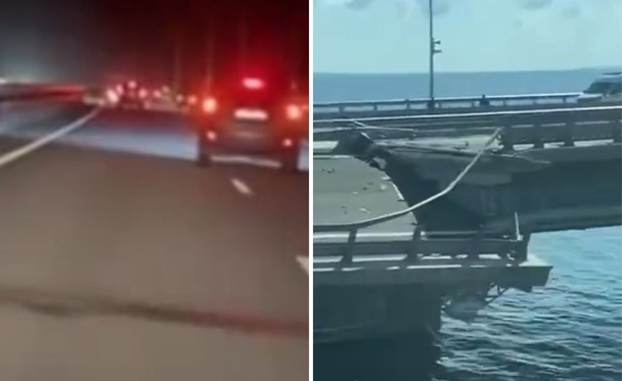 Rosja. Wybuchy na moście Krymskim