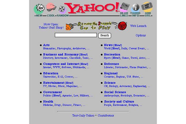 Yahoo! w 1995 roku