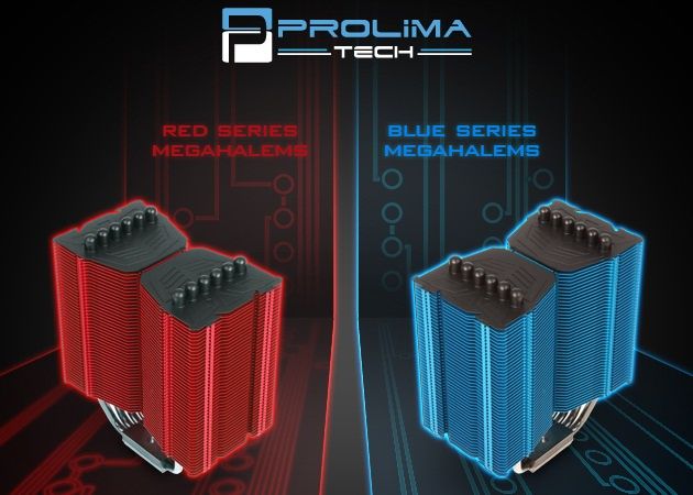 Prolimatech Megahalems Red Blue chłodzenie procesora grafika