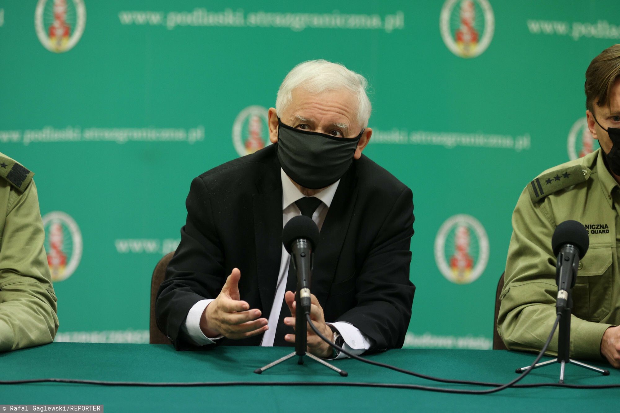 Jaros?aw Kaczy?ski w Podlaskim Oddziale Stra?y Granicznej07.10.2021 Bialystok Podlaski Oddzial Strazy Granicznej Konferencja Jaroslawa Kaczynskiego   fot Rafal Gaglewski/REPORTER
n/z: Jaroslaw KaczynskiRafal Gaglewski/REPORTER