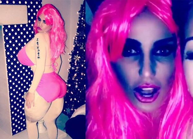 Katie Price przebrała się za Nicki Minaj na Sylwestra (ZDJĘCIA)