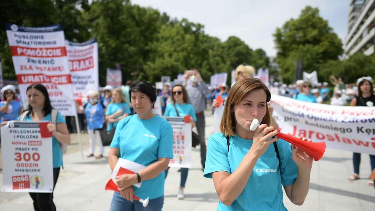 To kolejny protest środowisk medycznych, które domagają się realnych podwyżek 