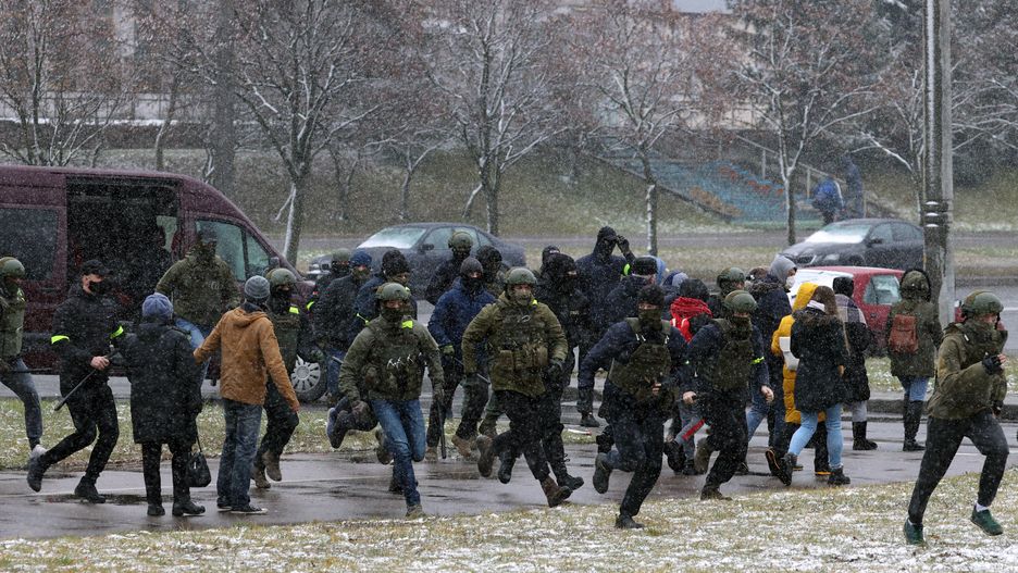 Białoruś. Zatrzymania w Mińsku