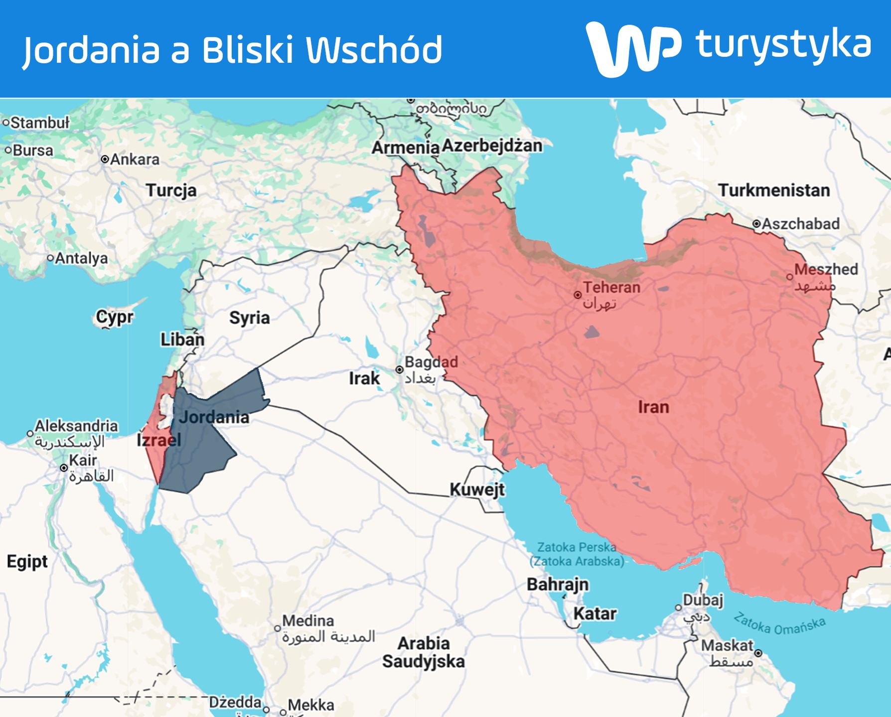 Gdzie leży Jordania?