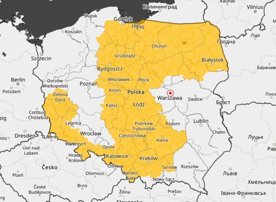 IMGW ostrzega przed gęstą mgłą