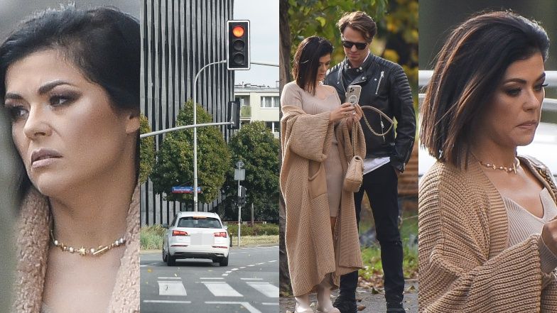 Katarzyna Cichopek i Marcin Hakiel przejeżdżają na czerwonym świetle