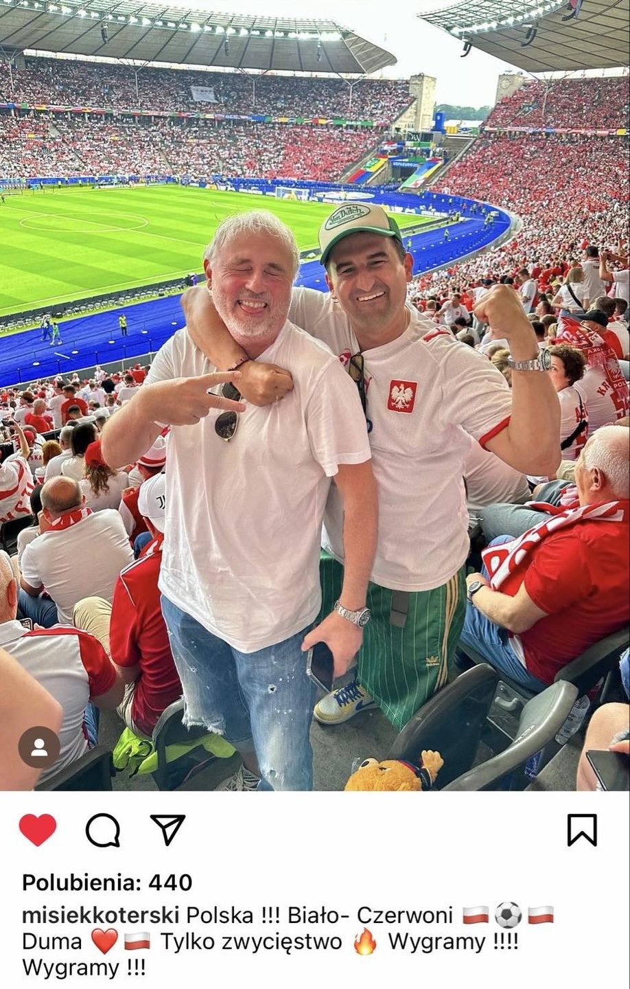 Gwiazdy kibicują polskim piłkarzom