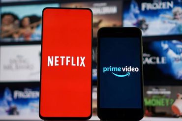 Aplikacje mobilne Netfliksa i Prime Video