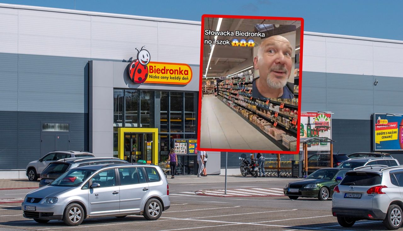 "No i szok". Polak wszedł do Biedronki na Słowacji. Aż nagrał