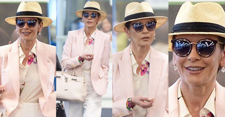 #TRENDY: Catherine Zeta-Jones w różowej marynarce