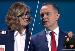 Biejat przypomniała Nawrockiemu słowa Kaczyńskiego. "Nie jest panu wstyd?"