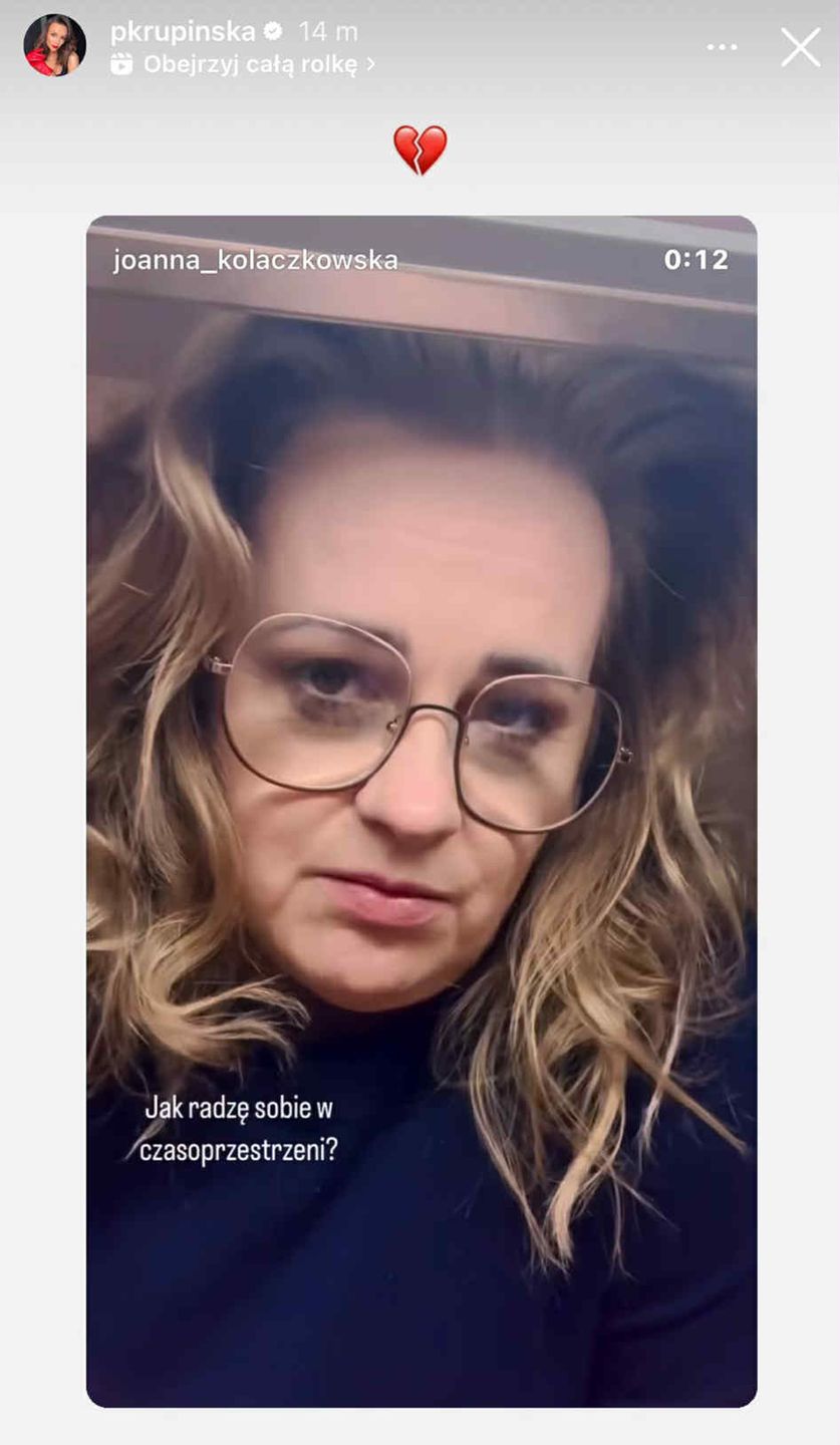 Paulina Krupińska żegna Joannę Kołaczkowską