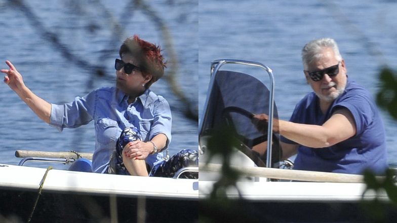 Jolanta i Aleksander Kwaśniewscy odpoczywają na Mazurach