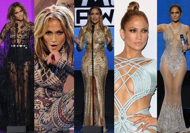 Osiem stylizacji Jennifer Lopez z rozdania American Music Awards! (ZDJĘCIA)