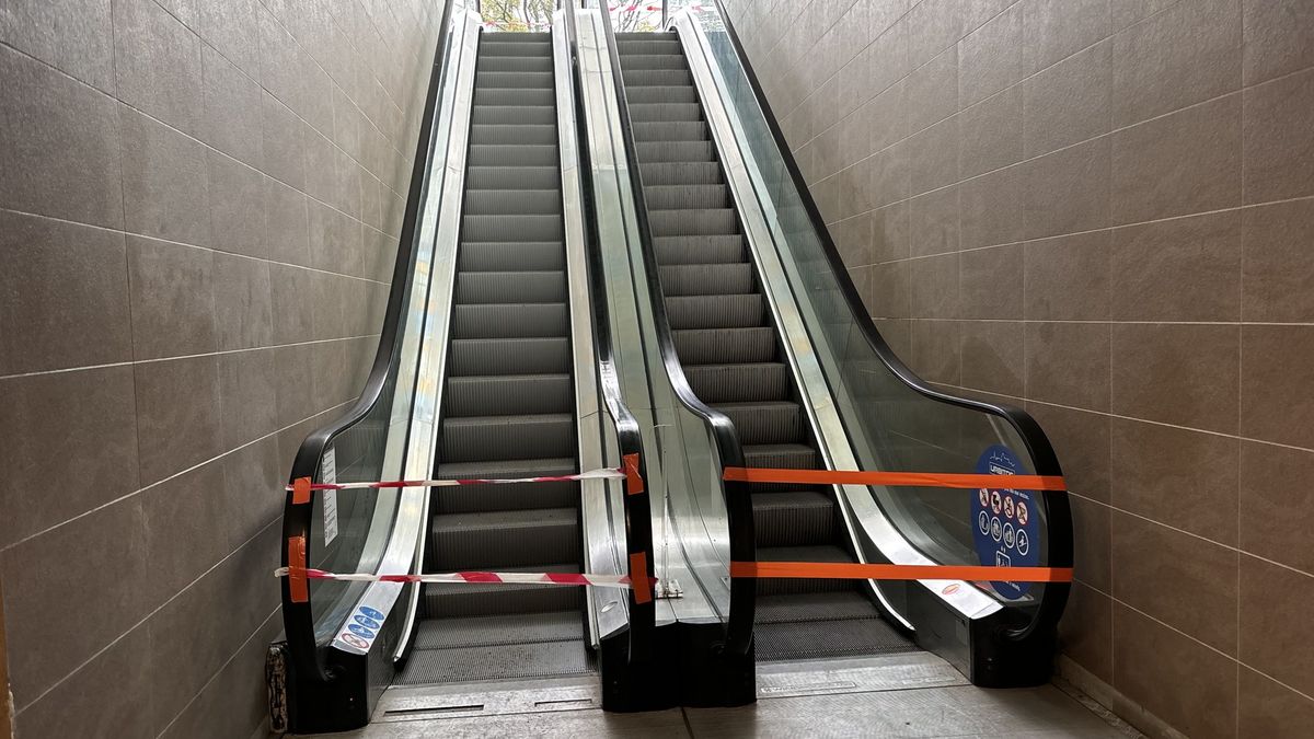 Ruchome schody w Toruniu są zablokowane od dłuższego czasu