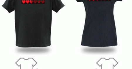 8-bitowe t-shirty dla zakochanych geeków