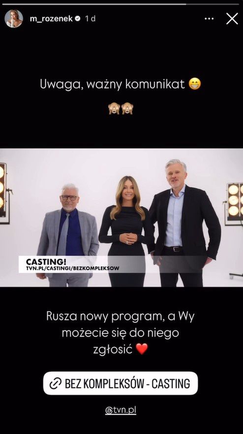 Małgorzata Rozenek promuje castingi do swojego nowego programu