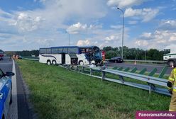 Łódzkie. Wypadek autobusu wycieczkowego, na pokładzie dzieci