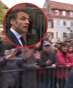Tak "przywitali" Macrona. Wszystko się nagrało