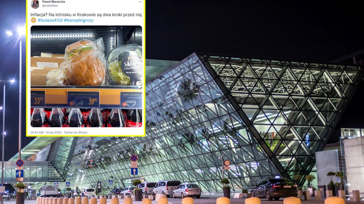 Cena kanapki na krakowskim lotnisku szokuje 