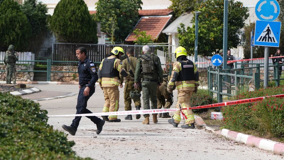 Izraelskie służby w miejscu, gdzie spadła libańska rakieta