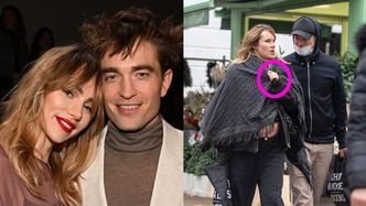 Robert Pattinson i Suki Waterhouse już PO ZARĘCZYNACH?! Gwiazda pokazała WIELKI DIAMENT i ciążowy brzuszek (FOTO)