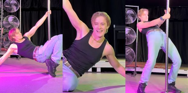 Katarzyna Zillmann WYGINA SIĘ NA RURZE w rytm przeboju Tatu. "Halo Igrzyska! Mam do zaproponowania jeszcze jedną konkurencję" (WIDEO)