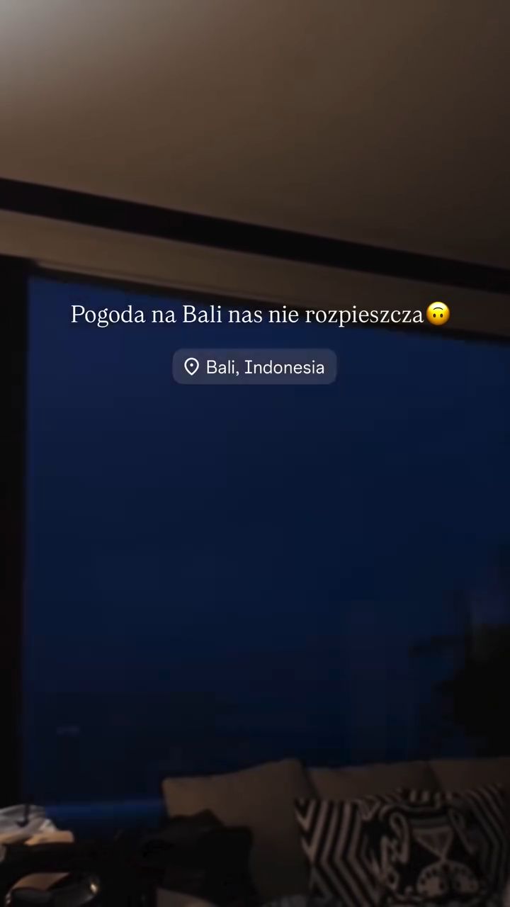 Roksana Węgiel pokazała ulewy na Bali
