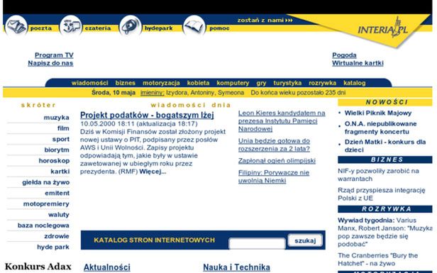 Wczoraj i dziś. Tak wyglądały przed laty znane strony WWW [TOP 10] 12