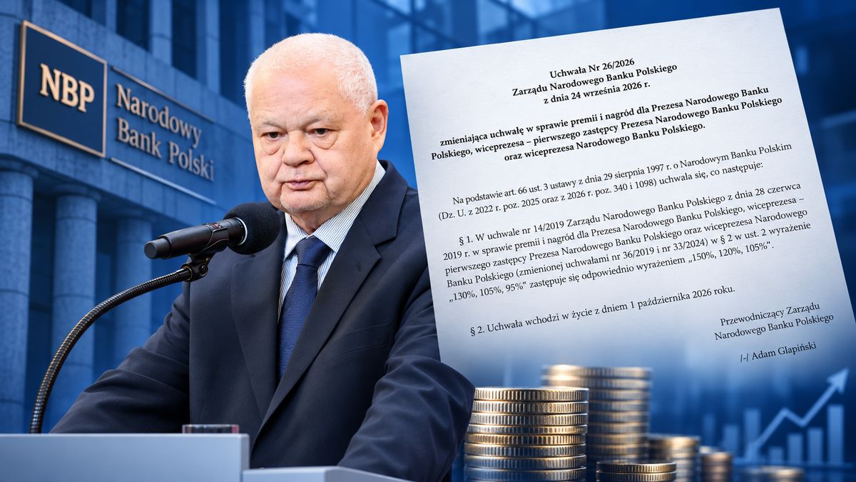 Prezes NBP i jego I zastępca oraz wiceprezes dostaną podwyżki premii