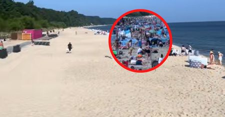Kadry z 9:00 i 11:00. Pokazał, co działo się we Władysławowie